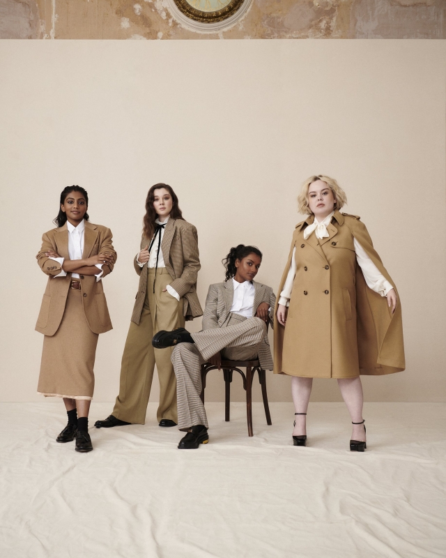 Simone Ashley, Nicola Coughlan, Claudia Jessie and Charithra Chandran photographed by Campbell Addy for Netflix 
