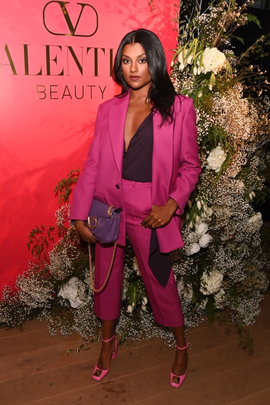 Simone Ashley attends the Valentino Beauty launch dinner on November 17, 2024 in London, UK
