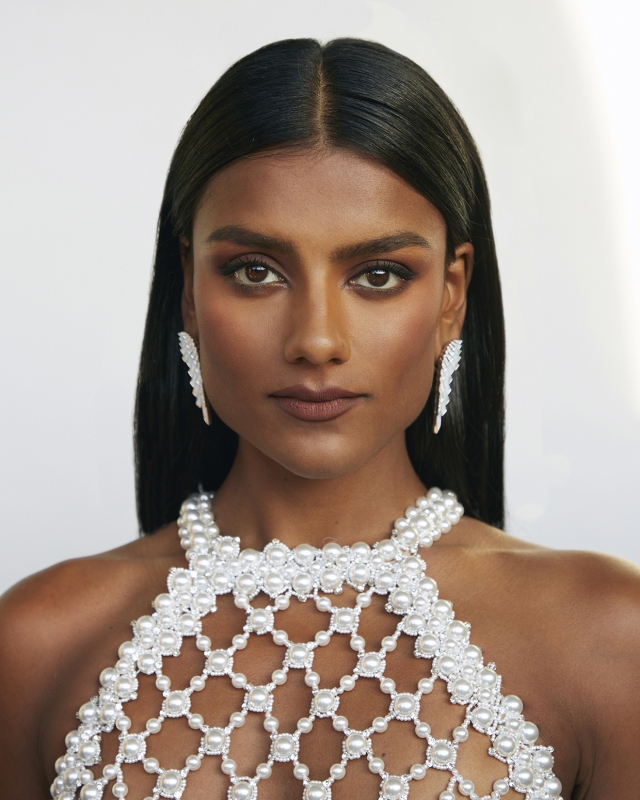 Simone Ashley photographed by Pip Bourdillon before the Vogue Wold (2023)
