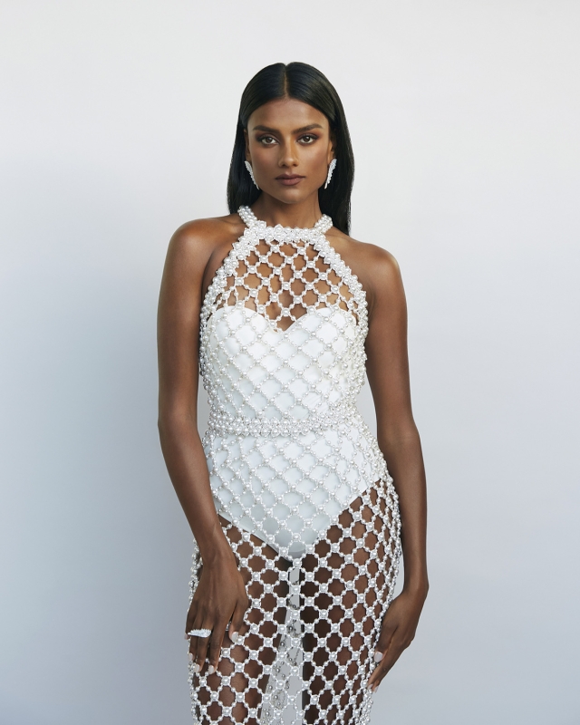 Simone Ashley photographed by Pip Bourdillon before the Vogue Wold (2023)
