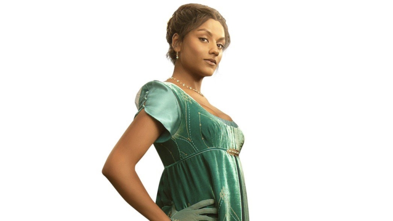 Simone Ashley as Kate (Kathani) Sharma in Bridgerton (2022)
