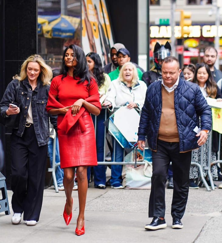 Click to view full size image
==============
Simone Ashley outside Good Morning America on May 13, 2024 in New York City
Simone Ashley outside Good Morning America on May 13, 2024 in New York City