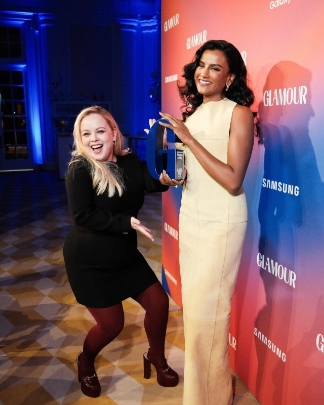 Simone Ashley and Nicola Coughlan at the Glamour Women of the Year Awards on October 1, 2024 in London, UK
